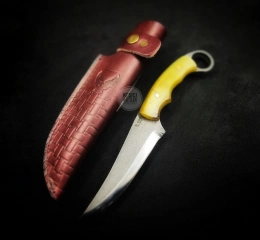 El Yapımı Kemik Av Bıçağı